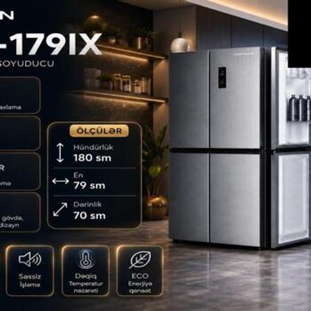 Soyuducu HOFFMAAN NFFD-179IX – Bakı – ucuztap.az