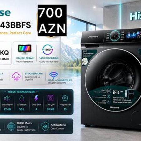 Paltaryuyan HİSENSE 9 kq WF5I9043BBFS – Bakı – ucuztap.az