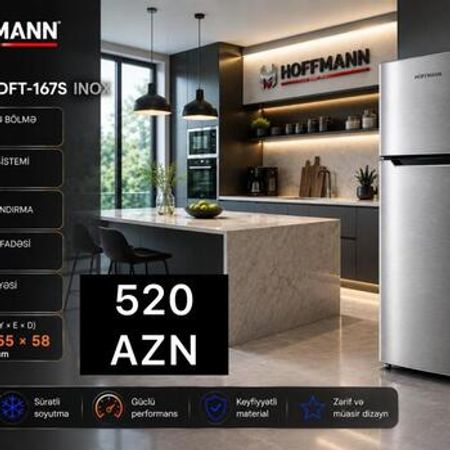 Soyuducu HOFFMANN DFT-167S – Bakı – ucuztap.az