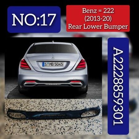 Mercedes W222 2017-2020 arxa bufer diffuzoru – Bakı – ucuztap.az