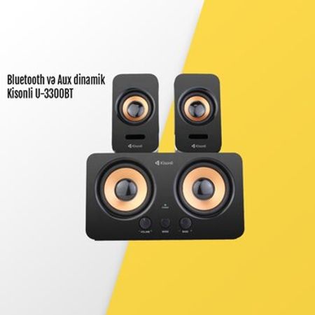 Bluetooth və Aux dinamik Kisonli U-3300BT – Audio və video – ucuztap.az