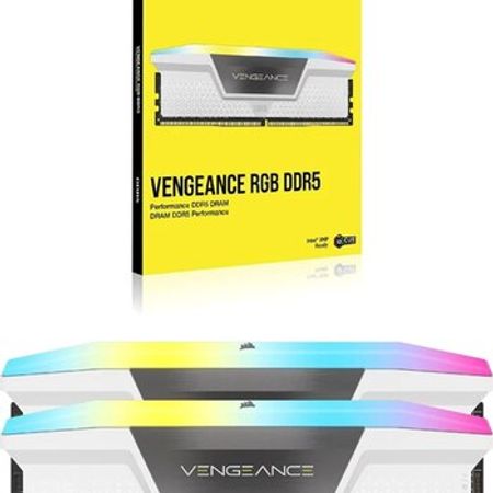 Corsair Vengeance RGB DDR5 White — 32GB / 6000MHz / DDR5 – Bakı – ucuztap.az