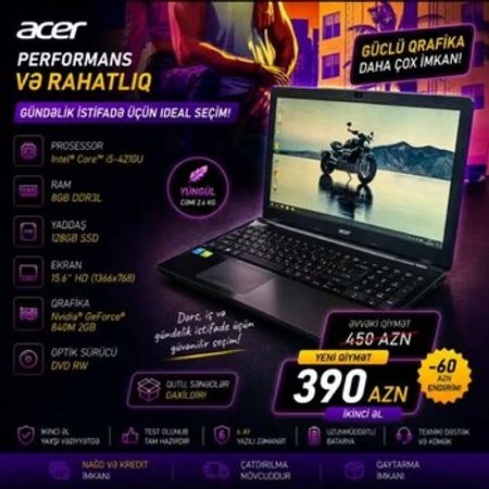 Acer Nvidia GeForce – Noutbuklar və Netbuklar – ucuztap.az