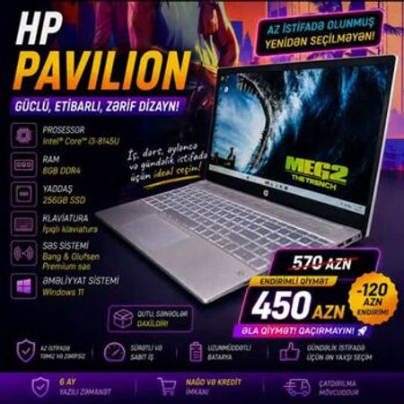 Noutbuk HP Pavilion – Noutbuklar və Netbuklar – ucuztap.az