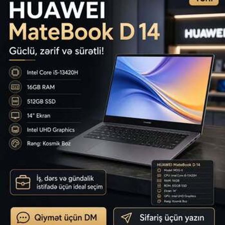 Huawei D14 – Noutbuklar və Netbuklar – ucuztap.az