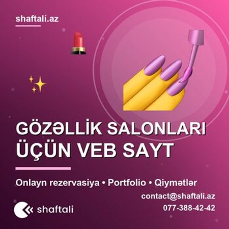 Gözəllik salonları üçün veb sayt hazırlanması – IT, internet, telekom – ucuztap.az