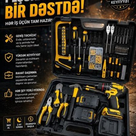 48V Akkumulyatorlu drel dəsti – Bakı – ucuztap.az