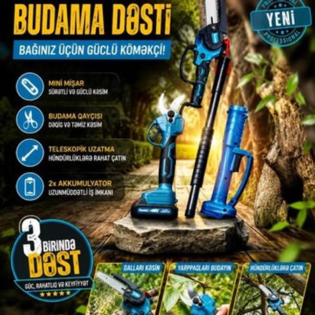 Akkumulyatorlu budama dəsti – Bakı – ucuztap.az