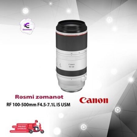 Linza Canon RF 100-500mm F4.5-7.1L IS USM 4112C005E – Foto texnika – ucuztap.az