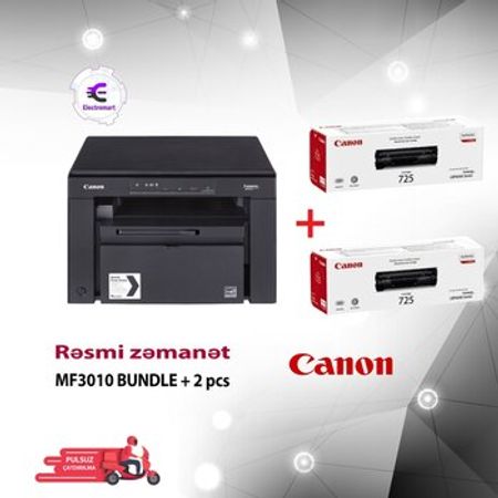 Laser printer Canon i-SENSYS MF3010 BUNDLE + 2 pcs CRG 725 (5252B034) – Ofis avadanlığı və istehlak – ucuztap.az