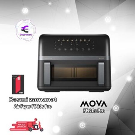 Fritür Mova Air Fryer FD20s Pro Black FD20s Pro – Digər – ucuztap.az