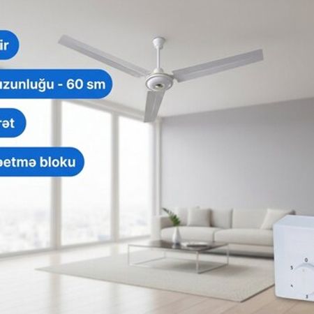 Tavandan asma dəmir sərinkeş Prandtex 60 sm – Bakı – ucuztap.az