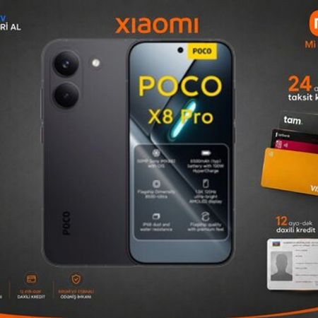 Xiaomi Poco X8 Pro Black 512GB/12GB – Bakı – ucuztap.az