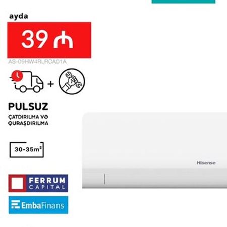 Kondisioner Hisense AS-09HW4RLRCA01A – Bakı – ucuztap.az