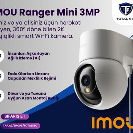 IMOU Ranger 3MP - Daxili Fırlanan WiFi Kamera – Bakı – ucuztap.az