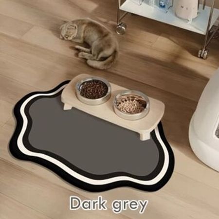 Yem qabı üçün xalça, boz, silikon, 30x40 sm – Bakı – ucuztap.az