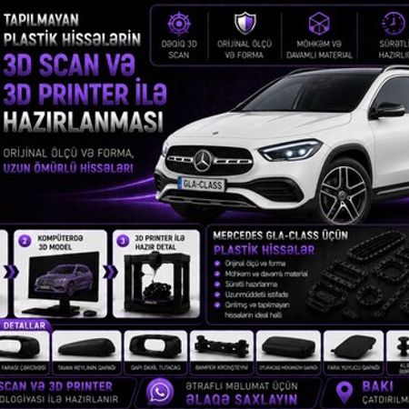 Mercedes GLA-Class plastik ehtiyat hissələrinin kopyalanması – Ehtiyat hissələri – ucuztap.az
