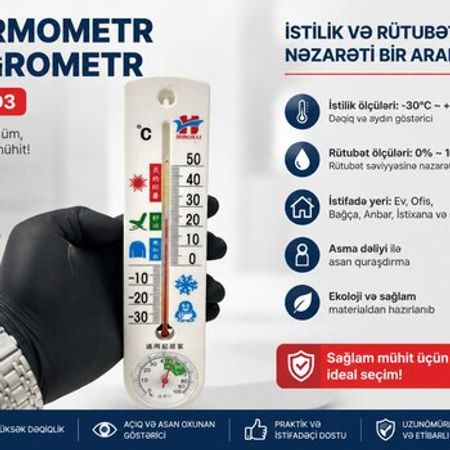 Termometr Higrometr A-003 – Digər – ucuztap.az