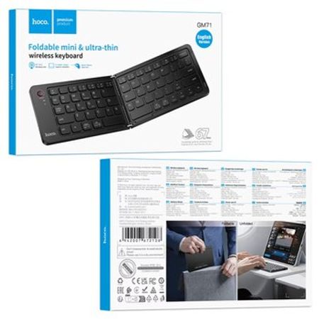 HOCO GM71 English Version Simsiz Qatlanan Klaviatura – Bakı – ucuztap.az