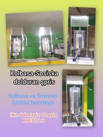 ● Kolbasa-Sosiska dolduran makina (Şprits) – Bakı – ucuztap.az