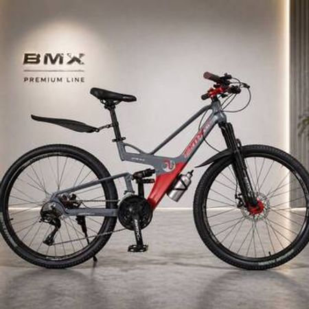 Dağ velosipedi BMX GTR 555, 26 düym, boz-qırmızı – Bakı – ucuztap.az
