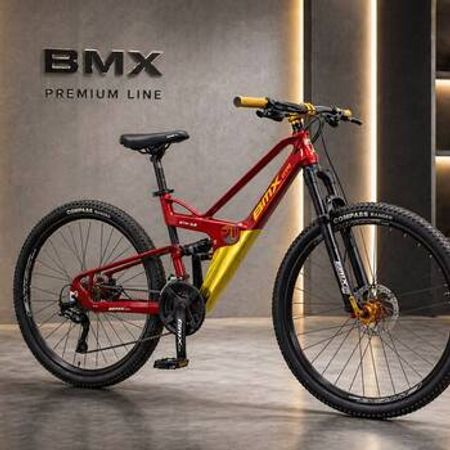 Dağ velosipedi BMX GTR 555, 26 düym, qırmızı-sarı – Bakı – ucuztap.az