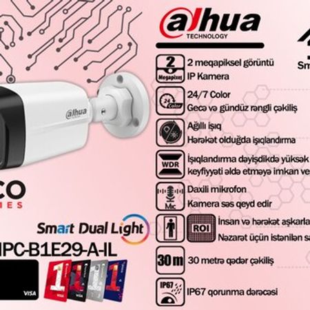 Dahua ECO Smart Dual Light IP kameraları – Bakı – ucuztap.az