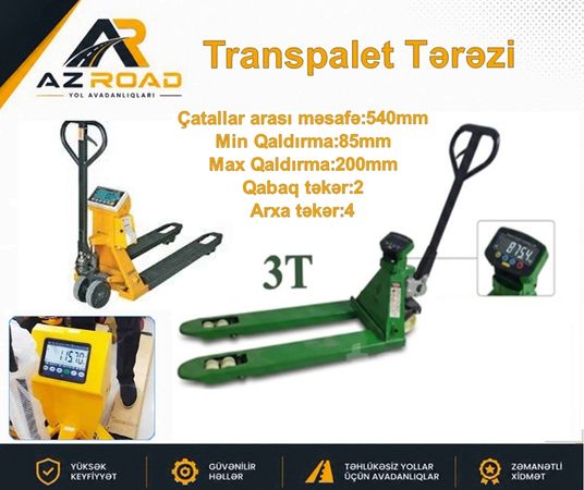 Transpalet Tərəzi 3T – Bakı – ucuztap.az