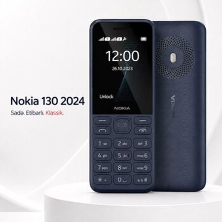 Nokia 130 (2023) Dark Blue 4MB – Bakı – ucuztap.az