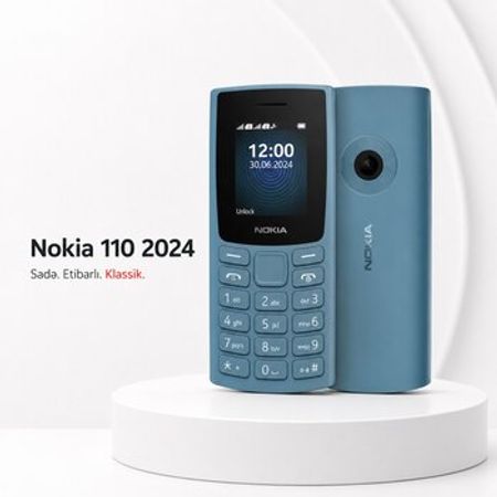 Nokia 110 4G (2024) Blue – Bakı – ucuztap.az