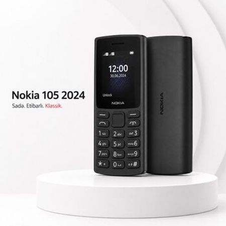 Nokia 105 (2024) Black – Bakı – ucuztap.az