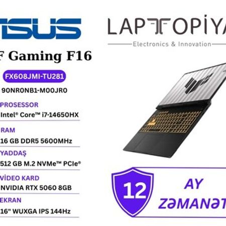 ASUS TUF Gaming F16 FX608JMI-TU281 (90NR0NB1-M00JR0) – Bakı – ucuztap.az