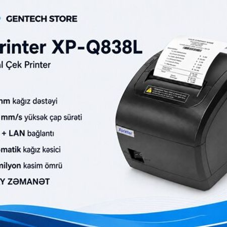 Çek printeri Xprinter XP-Q838L – Biznes üçün avadanlıq – ucuztap.az