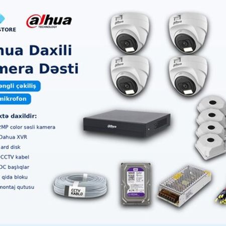 Dahua Daxili Kamera dəsti – Bakı – ucuztap.az