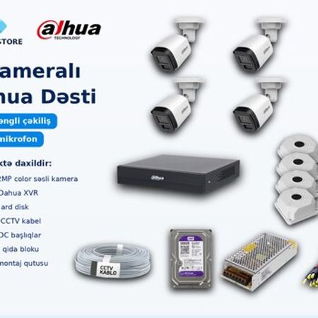 Dahua Dördlü Kamera dəsti – Bakı – ucuztap.az