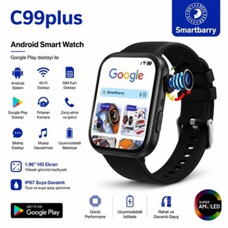 Smartbarry C99 Plus Android Smart Saat – Bakı – ucuztap.az
