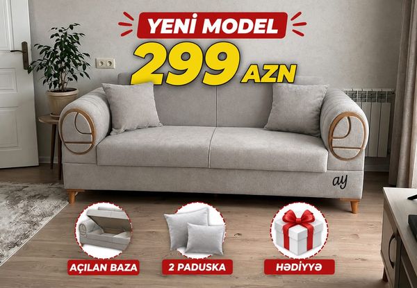 Divan, Dəri, Bej – Bakı – ucuztap.az