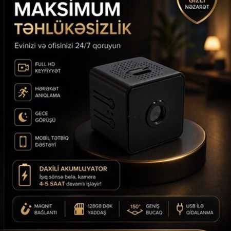 Mini akkumulyatorlu WiFi kamera – Bakı – ucuztap.az