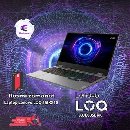Noutbuk Lenovo LOQ 15IRX10 (83JE00SBRK) – Bakı – ucuztap.az