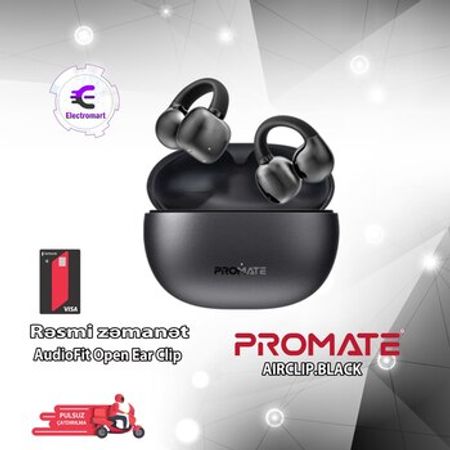 Simsiz qulaqlıqlar Promate AirClip Black (AIRCLIP.BLACK) – Bakı – ucuztap.az