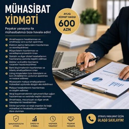 Mühasibat xidməti – Mühasibat xidmətləri – ucuztap.az