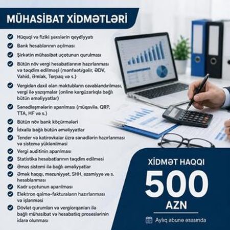 Mühasibatlıq işləri – Bakı – ucuztap.az
