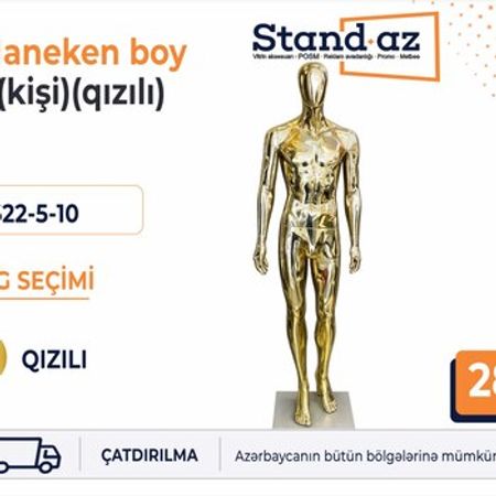Maneken qızılı (kişi) – Biznes üçün avadanlıq – ucuztap.az
