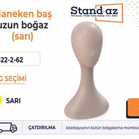 Maneken baş (uzun boğaz) – Biznes üçün avadanlıq – ucuztap.az