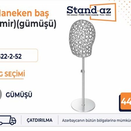 Maneken gümüşü (baş) – Biznes üçün avadanlıq – ucuztap.az
