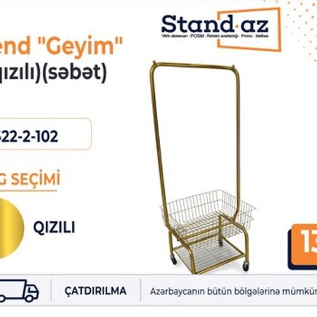 Stend qızılı (səbətli) – Biznes üçün avadanlıq – ucuztap.az