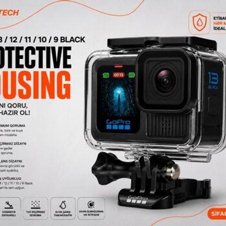 Gopro Protective Housing Hero13 /12/11/10/9 black – Foto texnika – ucuztap.az