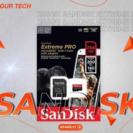 SanDisk Extreme PRO microSDXC 256 GB (200, 140MB/s) – Kompüter aksesuarları – ucuztap.az