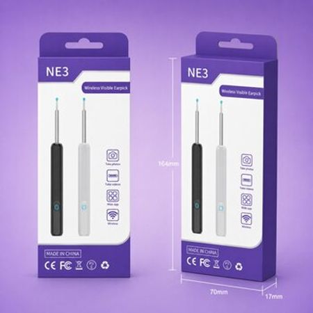 NE3 Ağıllı Qulaq Təmizləyicisi – HD Kamera və WiFi Bağlantılı Ear Cleaner – Bakı – ucuztap.az