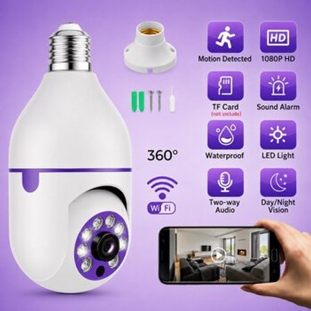 360° WiFi Lampa Kamera 1080P HD – Bakı – ucuztap.az
